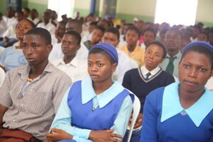 A cross section of students at the student adoption and mentorship programme organised by the Kogi Ministry of Education.